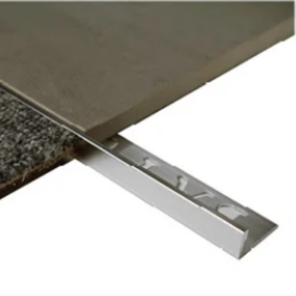 BAT Trim Aluminium Tile Trim Angle - Matt Silver 6mm