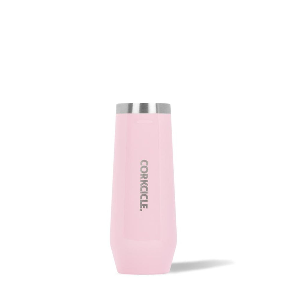 CORKCICLE Stainless Steel Insulated Stemless Flute 7oz - Rose Quartz **CLEARANCE**