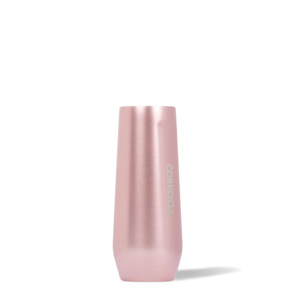 CORKCICLE Stainless Steel Insulated Stemless Flute 7oz - Rose Metallic **CLEARANCE**