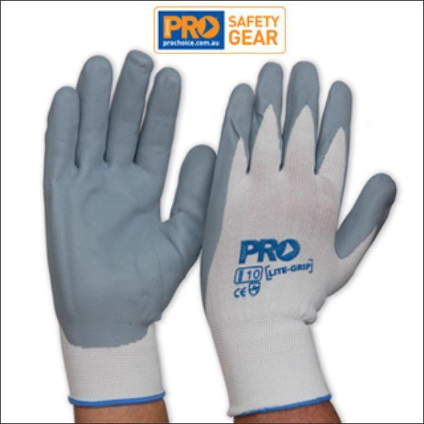 Pro Choice Foam Coated Nitrile Gloves on Nylon LiteGrip NNF