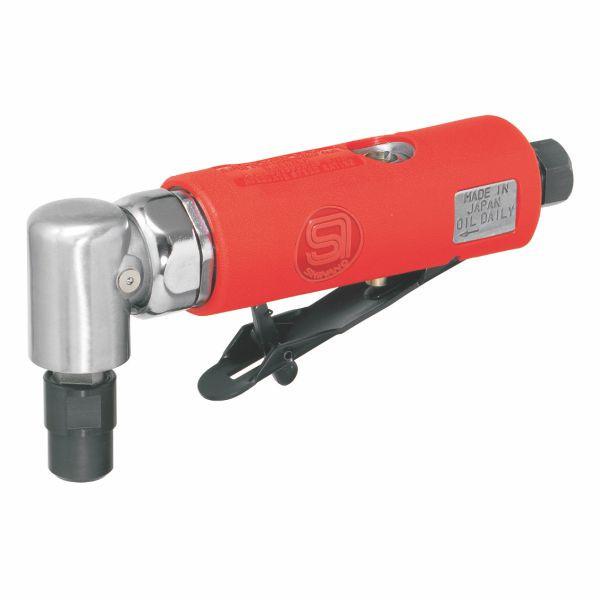 SHINANO Pneumatic 1/4" Right Angle Die Grinder, Variable Speed Poly Case - SI-2005HD