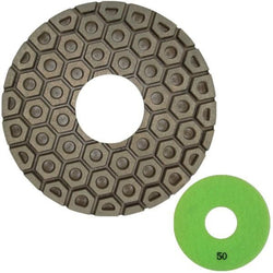 UNITEC 125mm Copper Bond Polishing Pad - Hook and Loop Backed **CLEARANCE**