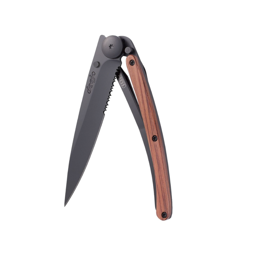 DEEJO Coralwood Knife 37g - Serrated Blade