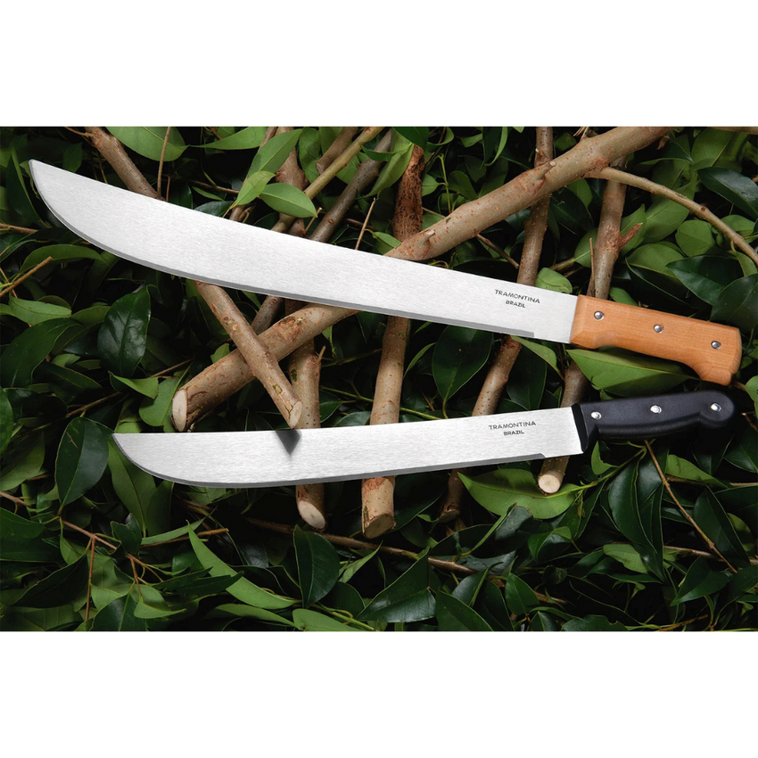TRAMONTINA Machete with Carbon Steel Blade and Black Polypropylene Han