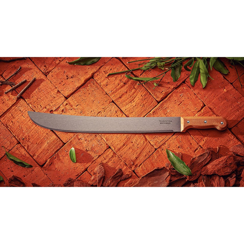 TRAMONTINA Machete with Carbon Steel Blade and Wood Handle - 580mm / 1