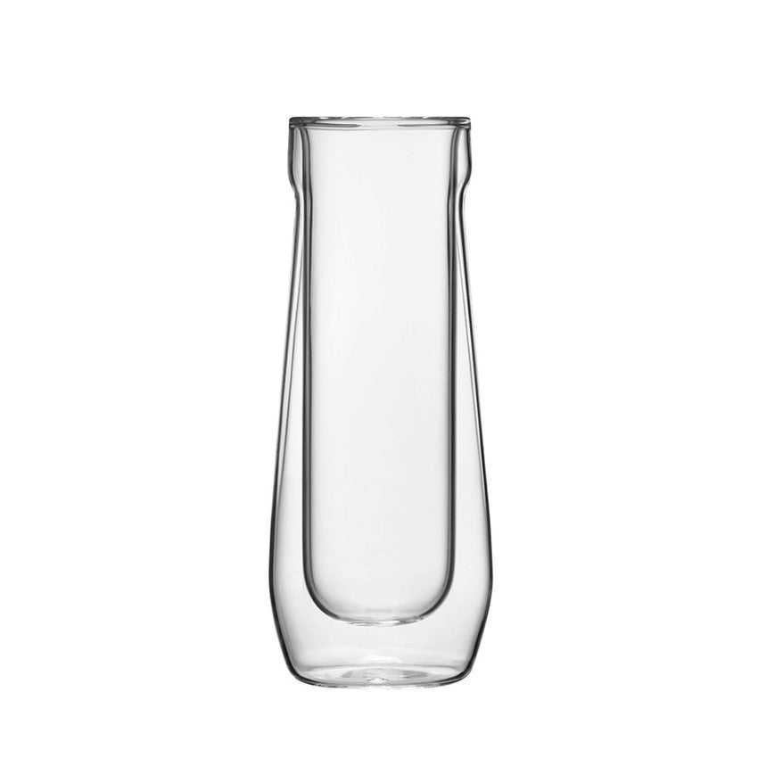 CORKCICLE Double Walled Cup Flute Glass (Pk Of 2) - Clear **Limited St