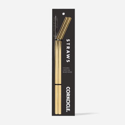 CORKCICLE Stainless Steel Drinking Straws, 2 pack - Gold **Limited Stock**