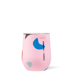 CORKCICLE x POKETO Stainless Steel Insulated Stemless Glass 12oz (355ml)  - Pink Party **Limited Stock**