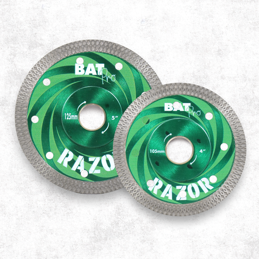 BAT Pro Diamond Mesh Turbo Rim Blade Razor - 105mm/125mm