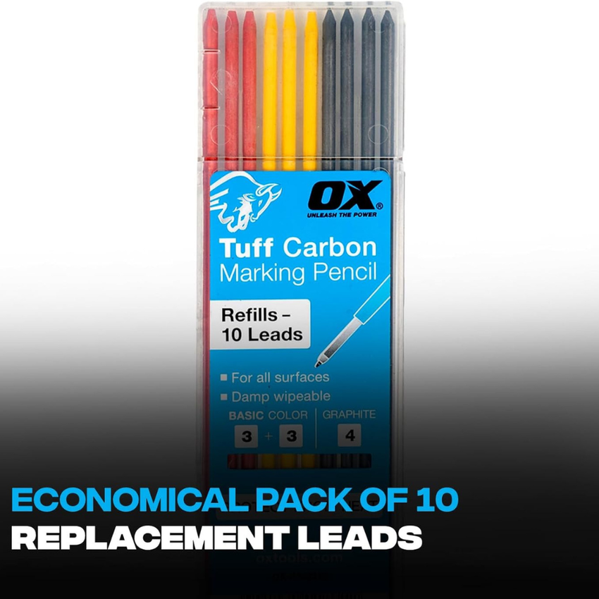 OX Tuff Carbon Pencil Refills – 10 Pack