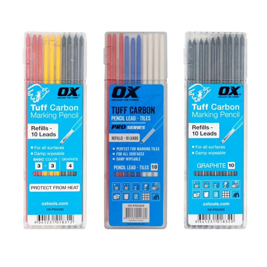 OX Tuff Carbon Pencil Refills – 10 Pack