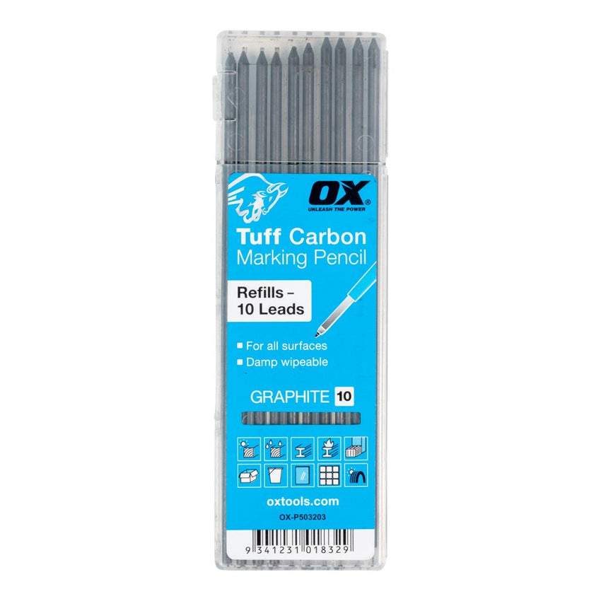 OX Tuff Carbon Pencil Refills – 10 Pack
