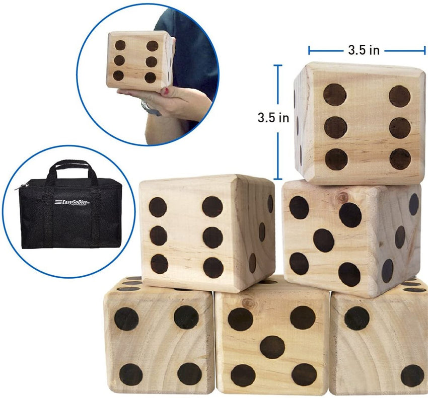 REFINERY & CO Wooden Oversized Dice