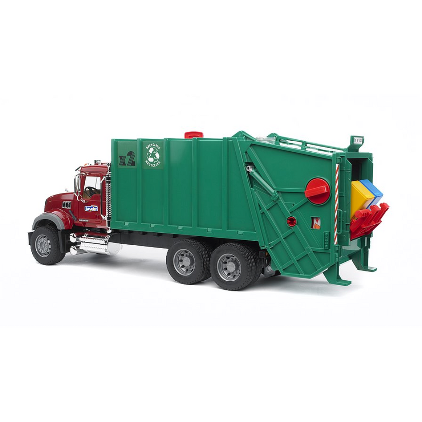 BRUDER 1:16 MACK Granite Garbage Truck