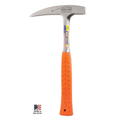 ESTWING Rock Pick, Pointed Tip - Orange Nylon Grip 14oz