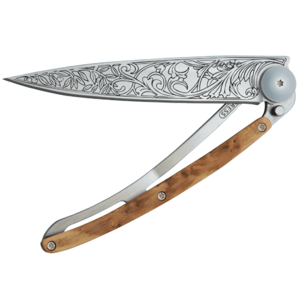 DEEJO Juniper Wood Knife 37g - Art Nouveau