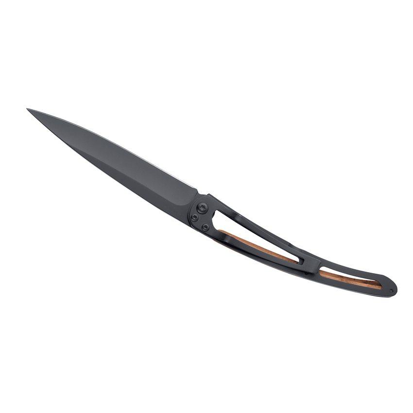 DEEJO Juniper Wood Knife 37g Black - Eagle