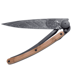 DEEJO Juniper Wood Knife 37g Black - Eagle