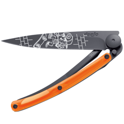 DEEJO Black Blade Knife 37g - Skate/Orange