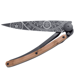 DEEJO KNIFE | Juniper Wood 37g BLACK - Esoteric