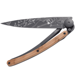 DEEJO Juniper Wood Knife 37g Black - Ski