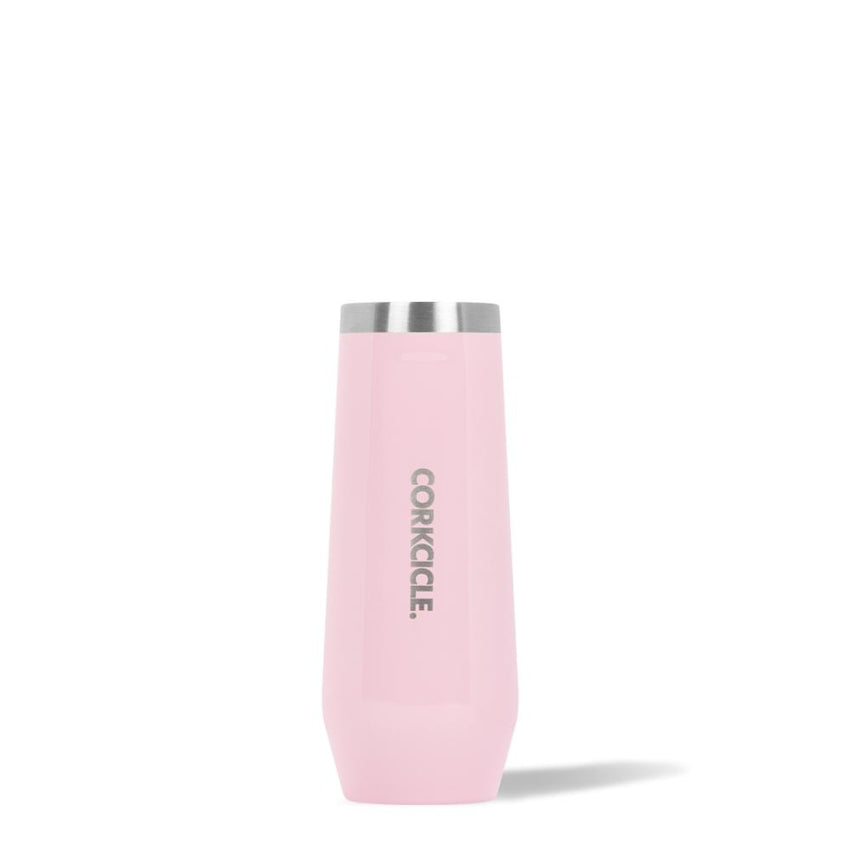 CORKCICLE Stainless Steel Insulated Stemless Flute 7oz - Rose Quartz *