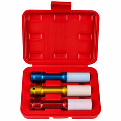 ALLIANCE Pneumatic 1/2" Square Drive Long Impact Socket Set - 3 piece - 150mm Long