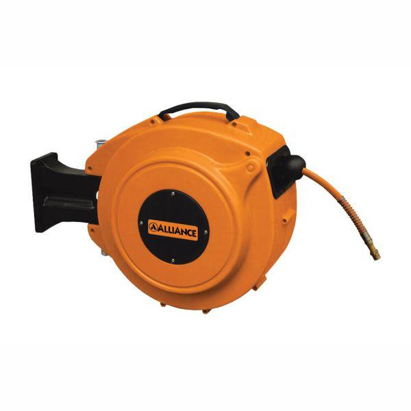 Alliance 10mmID x 15m Spring Retractable Air Water Hose Reel - Budget
