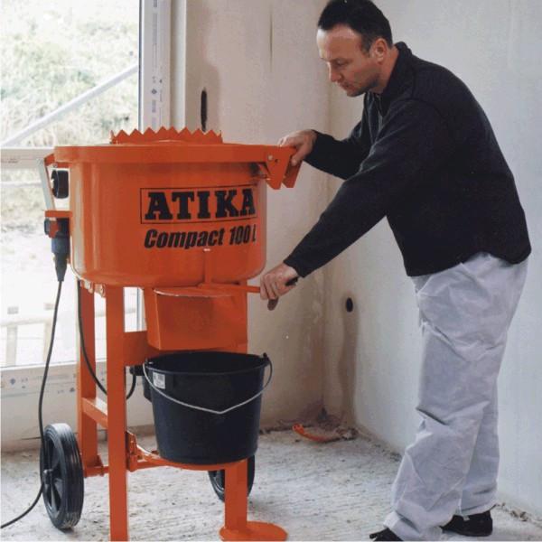 ATIKA Compact 100Ltr Electric Pan/Mortar Screed Mixer Machine