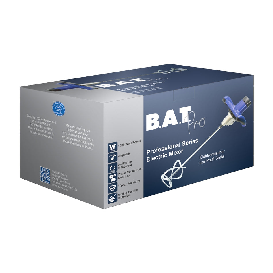 BAT Professional Electric Hand Mixer - 1600 Watt