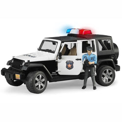 BRUDER Jeep Wrangler Police vehicle with policeman and accessories