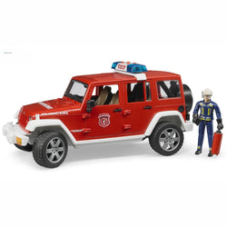 BRUDER Jeep Wrangler Rubicon Fire Dept with Fireman 1:16