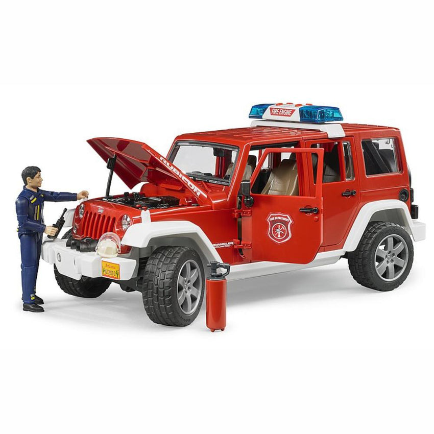 BRUDER Jeep Wrangler Rubicon Fire Dept with Fireman 1:16