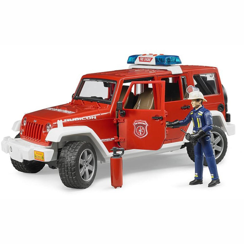 BRUDER Jeep Wrangler Rubicon Fire Dept with Fireman 1:16