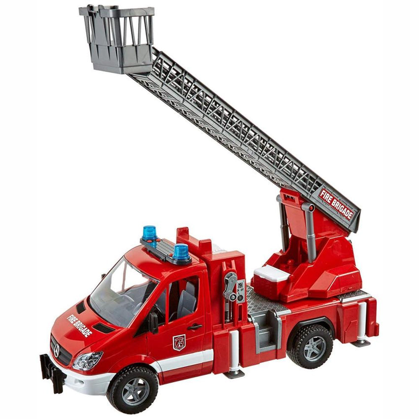 BRUDER MB Sprinter Fire Engine w/Slewing Ladder, Water Pump 1:16