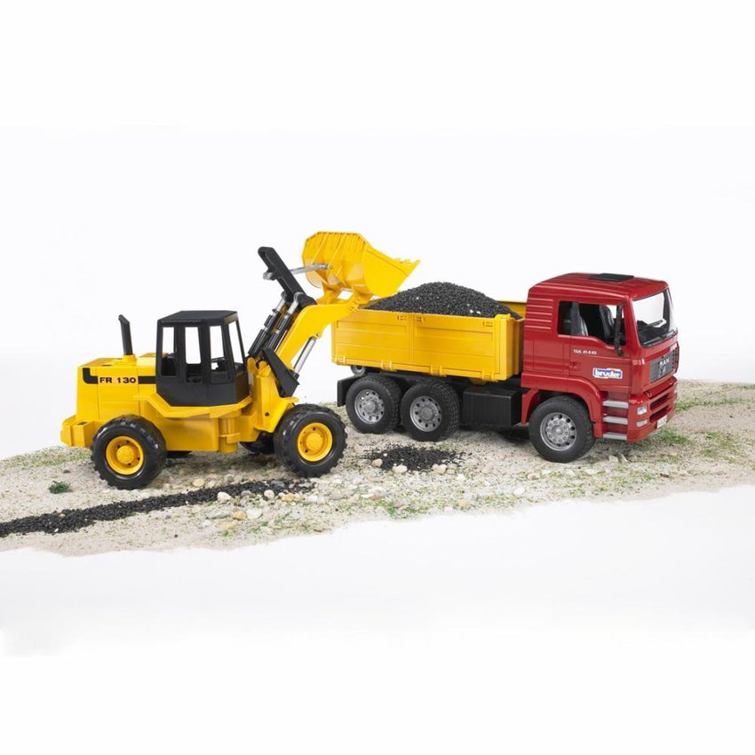 BRUDER MAN TGA Construction Truck w/Articulated Road Loader 1:16