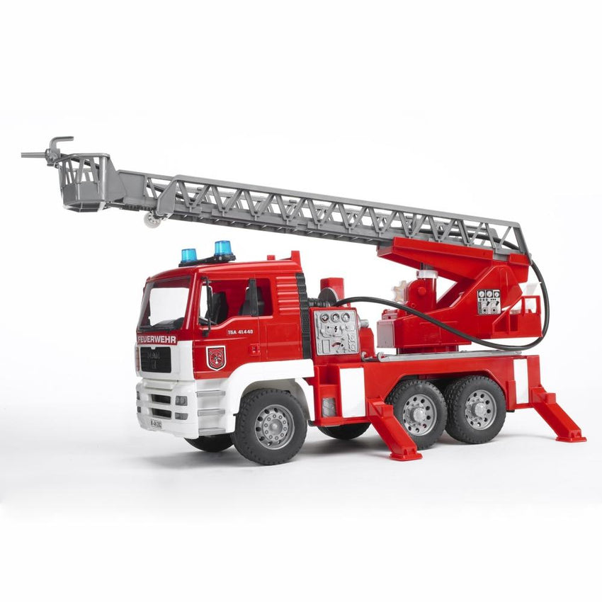 BRUDER MAN TGA Fire Engine w/Water Pump & Light & Sound Module 1:16