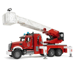 BRUDER MACK Granite Fire Engine w/Slewing Ladder & Water Pump 1:16