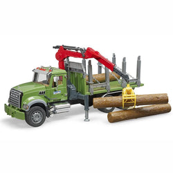 BRUDER MACK Granite Timber Logging Truck with 3 Logs 1:16