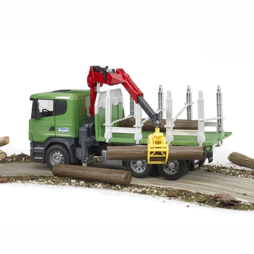 BRUDER Scania R-series Timber truck with 3 logs 1:16