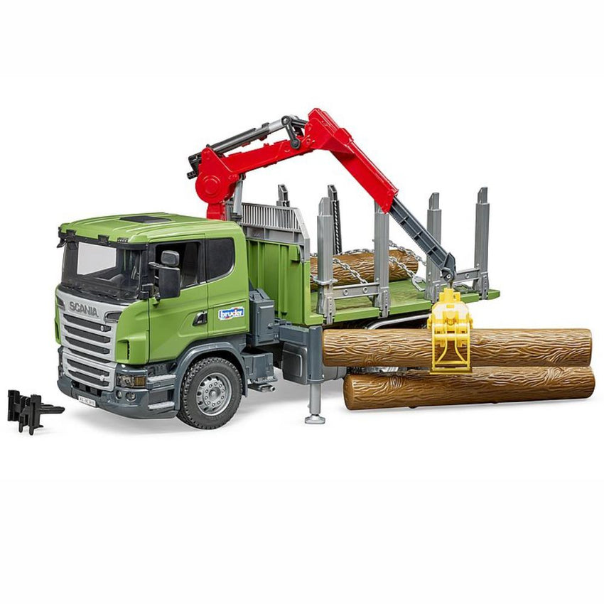 BRUDER Scania R-series Timber truck with 3 logs 1:16