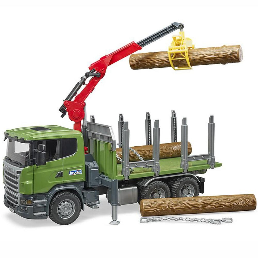 BRUDER Scania R-series Timber truck with 3 logs 1:16