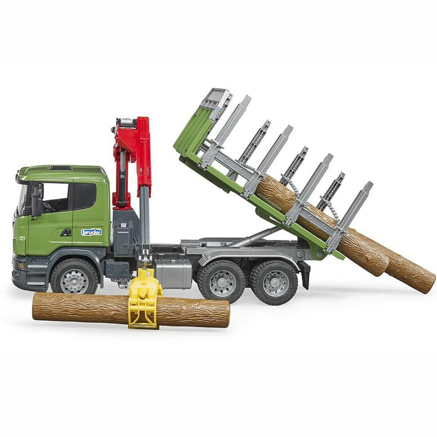 BRUDER Scania R-series Timber truck with 3 logs 1:16