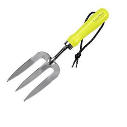 BURGON & BALL FloraBrite Gardening Hand Fork - Yellow