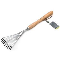 BURGON & BALL Mid Handled Garden Shrub Rake - RHS Endorsed