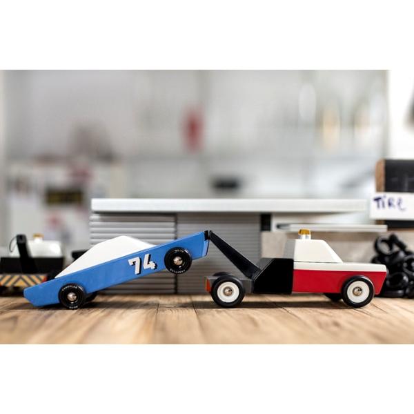 CANDYLAB Blu74 Racer Wooden Toy Racing Car