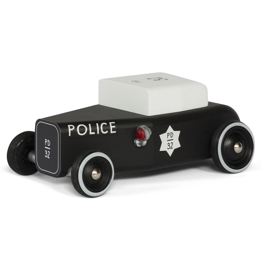 CANDYLAB The Outlaws Police Wooden Toy Car