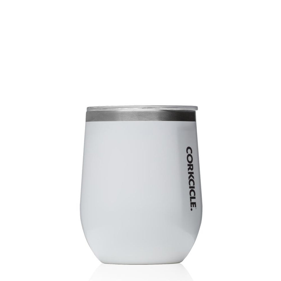 CORKCICLE Stainless Steel Insulated Stemless 12oz (355ml)  - Gloss White **CLEARANCE**