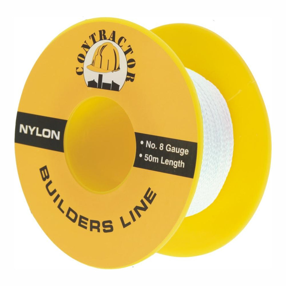 CONTRACTOR Builders String Line #8 - 50m White