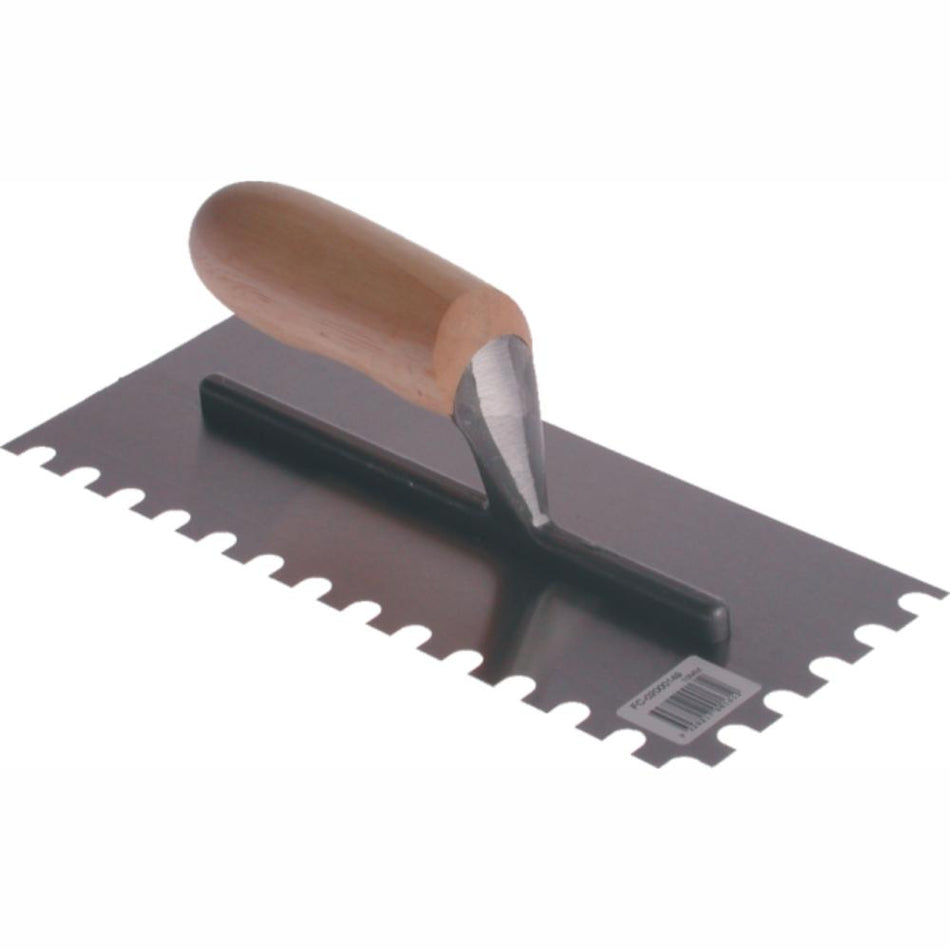 CONTRACTOR Timber Handle Notch Tiling Trowel - 8mm